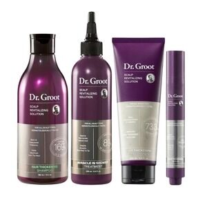 Dr. Groot Scalp Revitalizing Solution 4pc Set Shampoo Conditioner Treatment